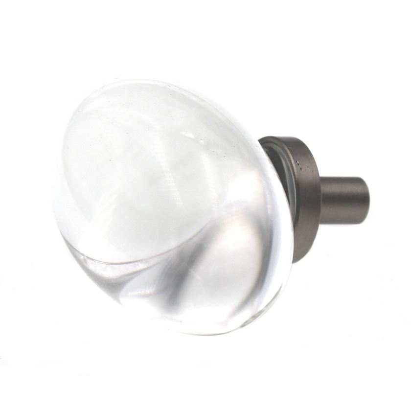Amerock Glacio 1 7/8" Oval Cabinet Knob Clear Satin Nickel BP36651CG10