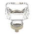 Amerock Glacio 1 3/8" Square Cabinet Knob Clear Golden Champagne BP36653CBBZ