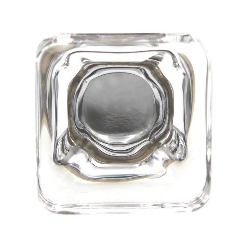 Amerock Glacio 1 3/8" Square Cabinet Knob Clear Golden Champagne BP36653CBBZ
