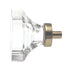 Amerock Glacio 1 3/8" Square Cabinet Knob Clear Golden Champagne BP36653CBBZ