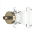 Amerock Glacio 1 3/8" Square Cabinet Knob Clear Golden Champagne BP36653CBBZ