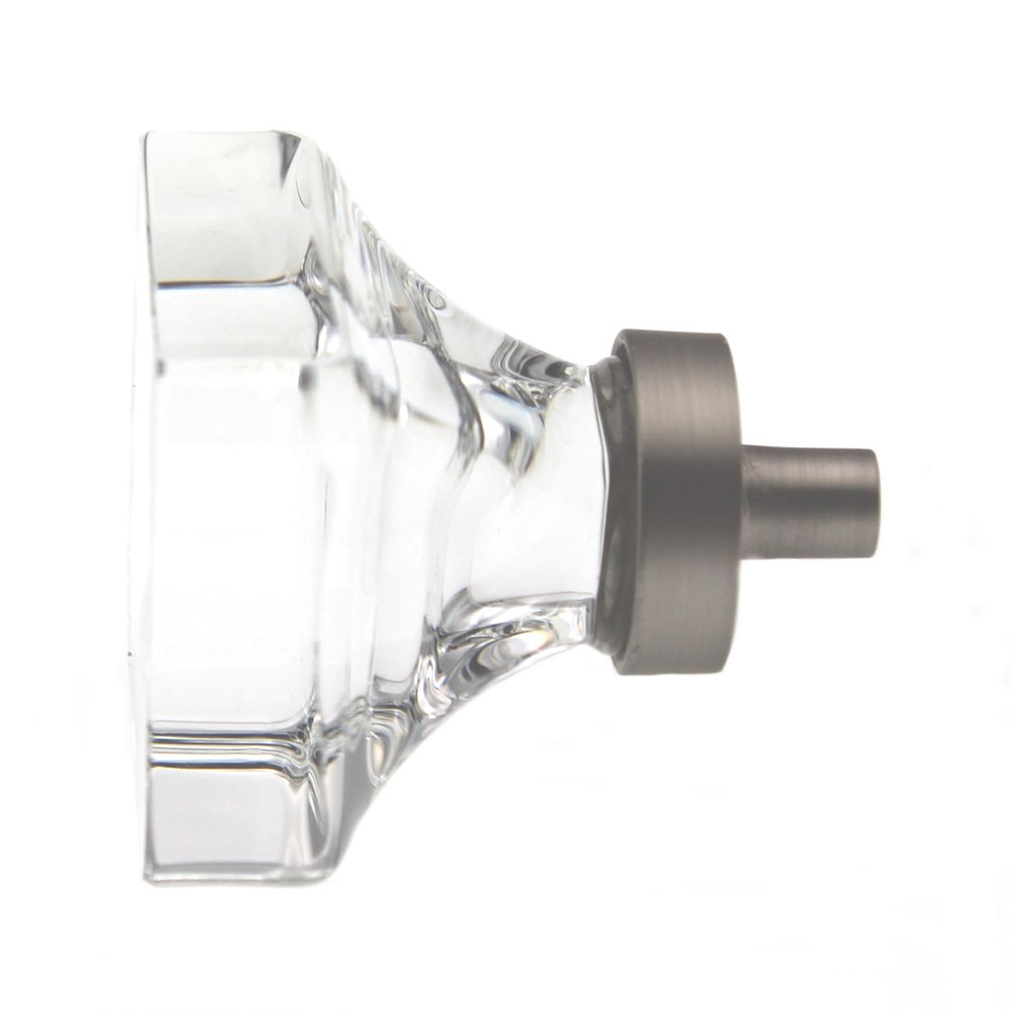 Amerock Glacio 1 3/8" Square Cabinet Knob Clear Satin Nickel BP36653CG10