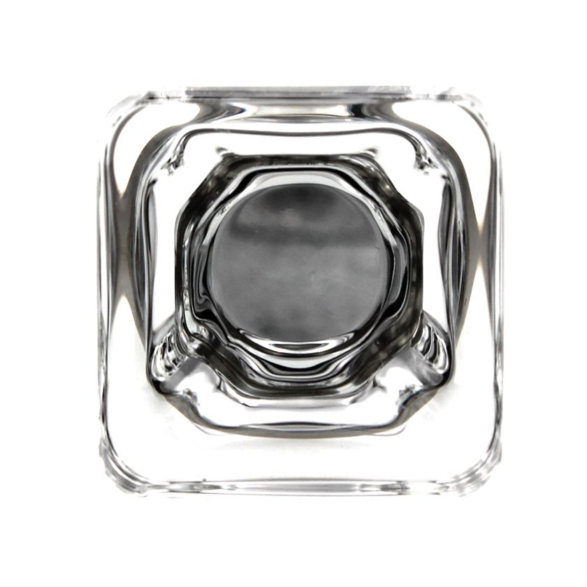 Amerock Glacio 1 3/8" Square Cabinet Knob Clear Satin Nickel BP36653CG10