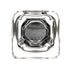 Amerock Glacio 1 3/8" Square Cabinet Knob Clear Satin Nickel BP36653CG10