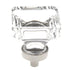 Amerock Glacio 1 3/8" Square Cabinet Knob Clear Polished Nickel BP36653CPN