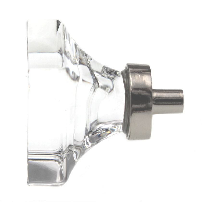 Amerock Glacio 1 3/8" Square Cabinet Knob Clear Polished Nickel BP36653CPN