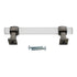 Amerock Glacio 3 3/4 Inch (96mm) CTC Cabinet Pull Clear BP36654CGM