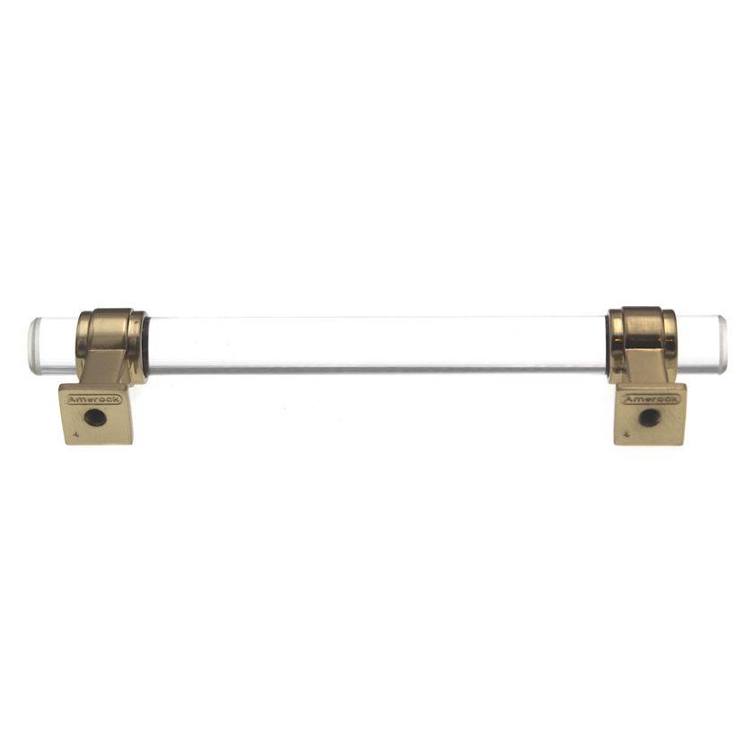 Amerock Glacio 5 1/16" (128mm) Ctr Pull Clear Golden Champagne BP36655CBBZ