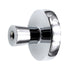 Amerock Destine 1 3/8" Cabinet Knob Matte Black Polished Chrome BP36857FB26