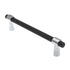 Amerock Destine 5 1/16" (128mm) Ctr Pull Matte Black Polished Chrome BP36859FB26
