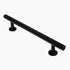 Amerock Radius 5 1/16" (128mm) Ctr Cabinet Bar Pull Matte Black BP36866FB