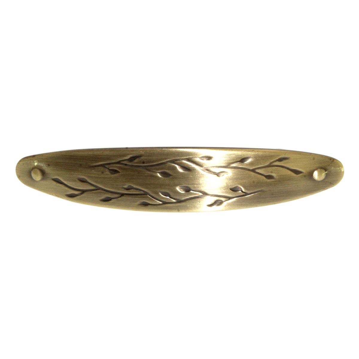 Amerock Inspirations Elegant Brass 3 inch CTC Leaf Cabinet Drawer Pull BP4443EB