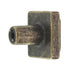 Amerock Forgings Weathered Brass 1 1/8 inch Square Cabinet Knob BP4454R2