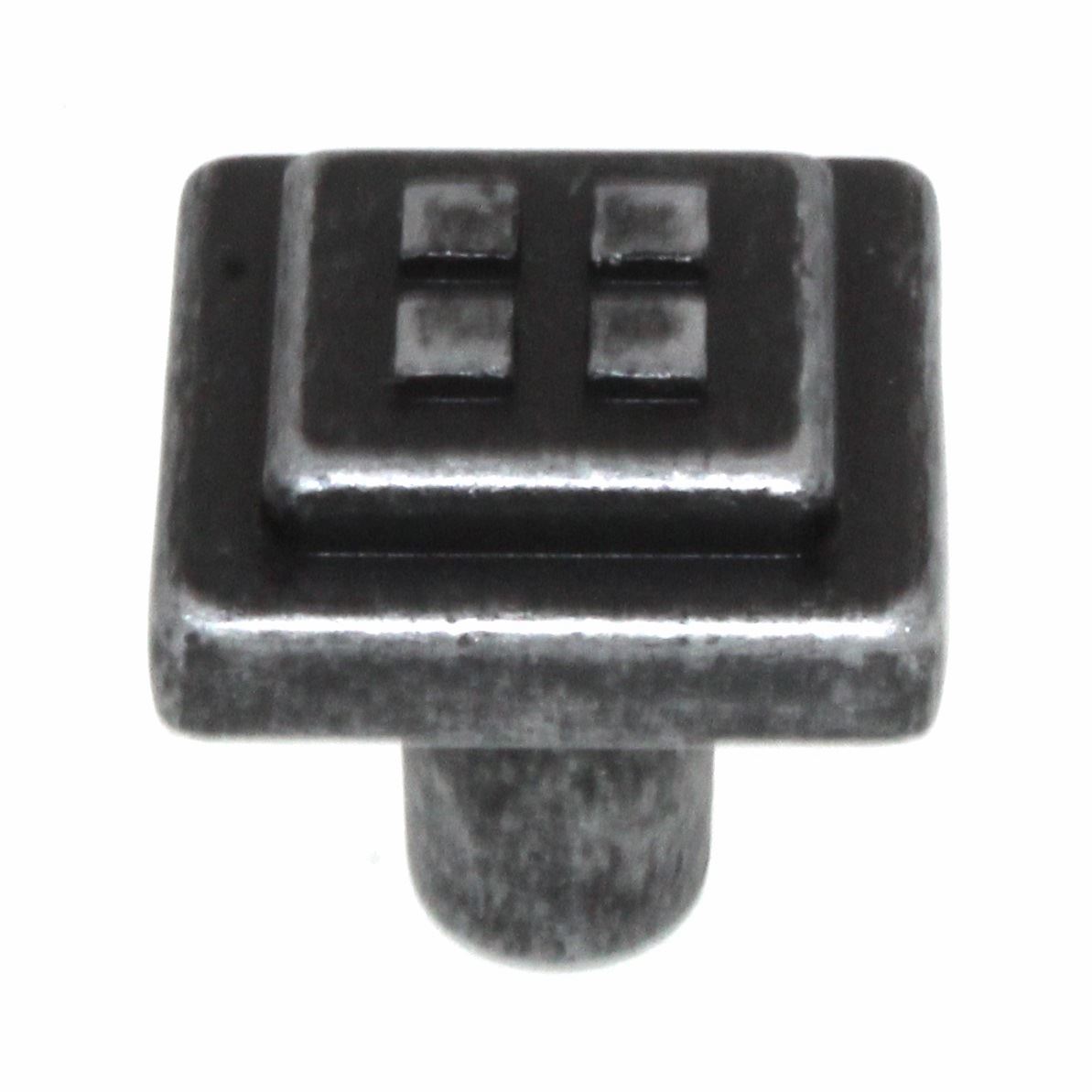 Amerock Forgings Wrought Iron Dark 1 1/8 inch Square Cabinet Knob BP4454WID