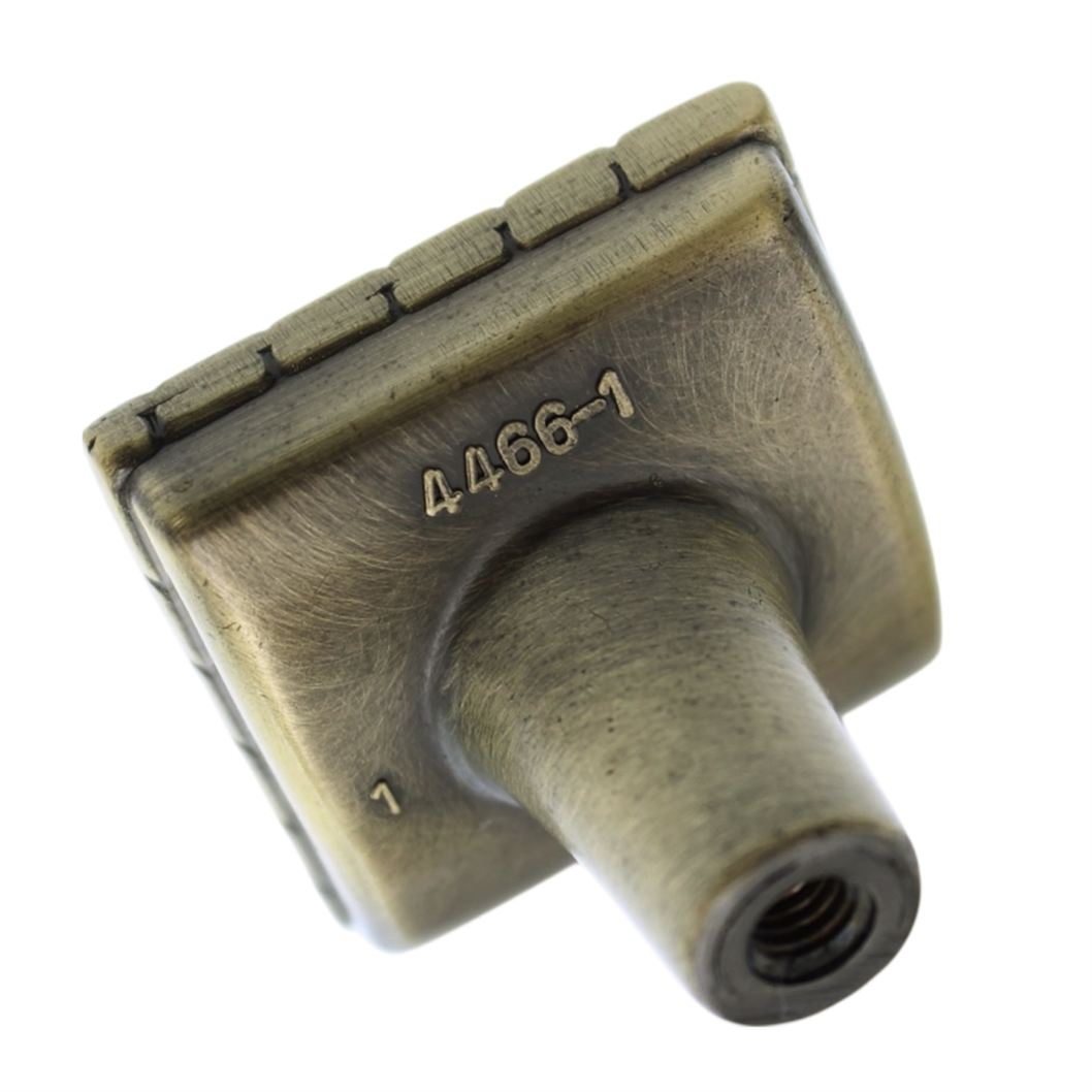 Amerock Vineyard Elegant Brass 1 1/8" Square Vine Cabinet Knob BP4466-EB