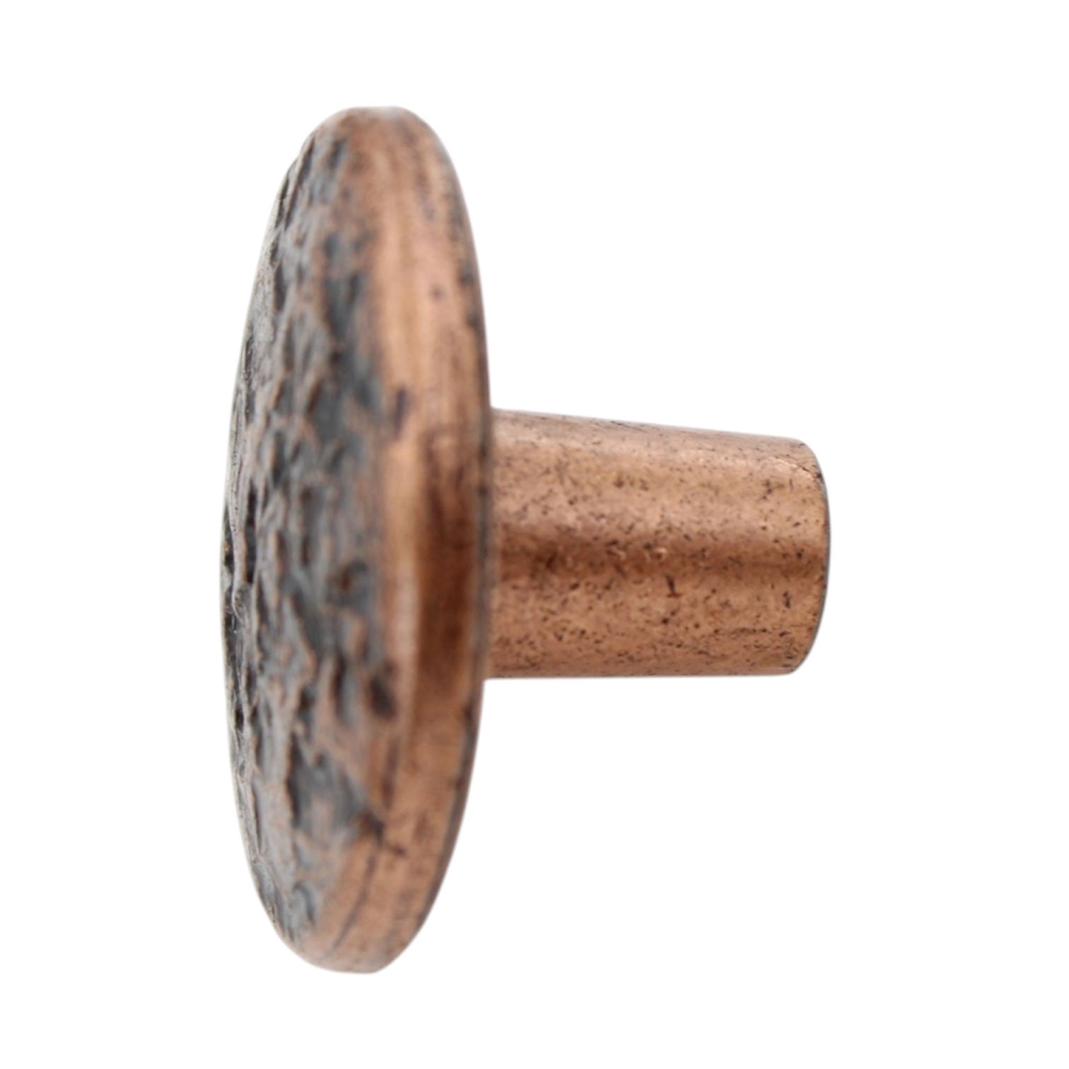 Vintage Amerock Colonial Antique Copper 1 1/4" Round Cabinet Knob A508-AC