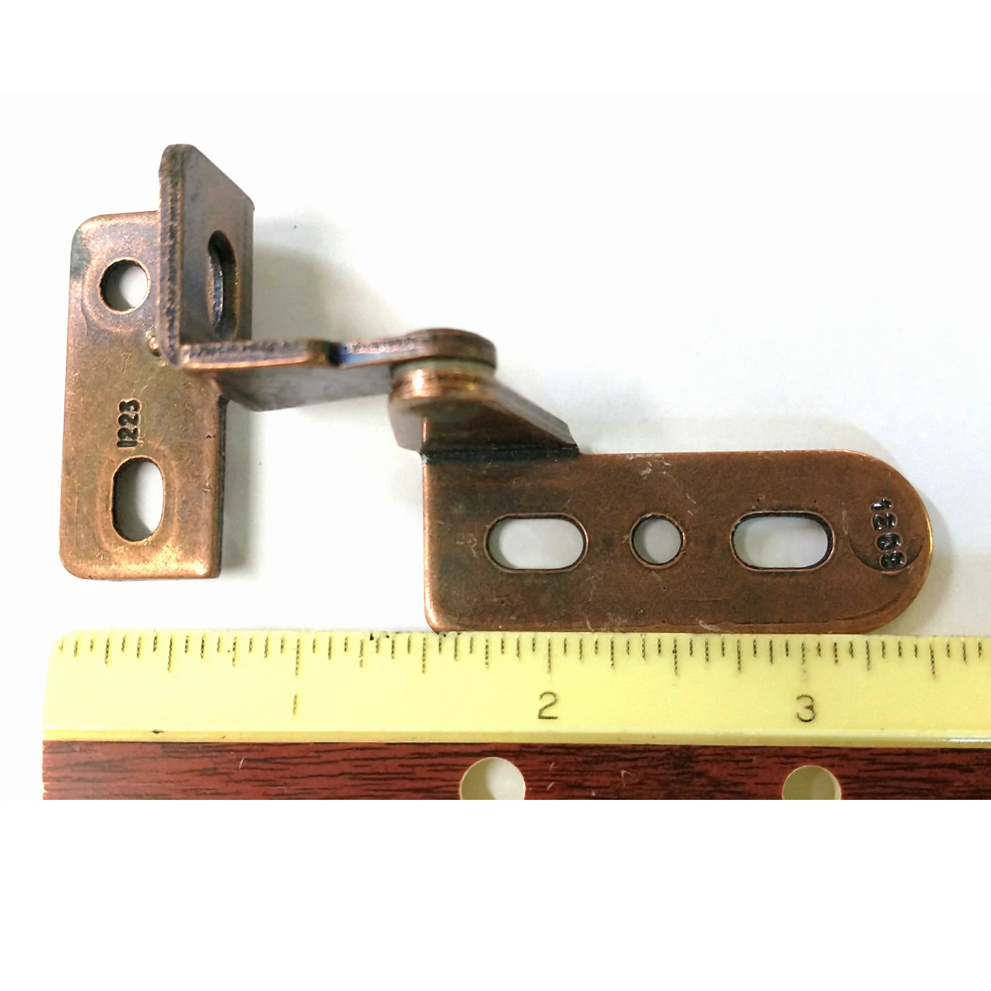 Amerock Vintage Left and Right Pivot Pin Overlay Cabinet Hinges Copper BP5146-MC