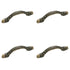 4 Pack Amerock BP5262-R2 Weathered Brass 3"cc Cabinet Handle Pulls Cyprus