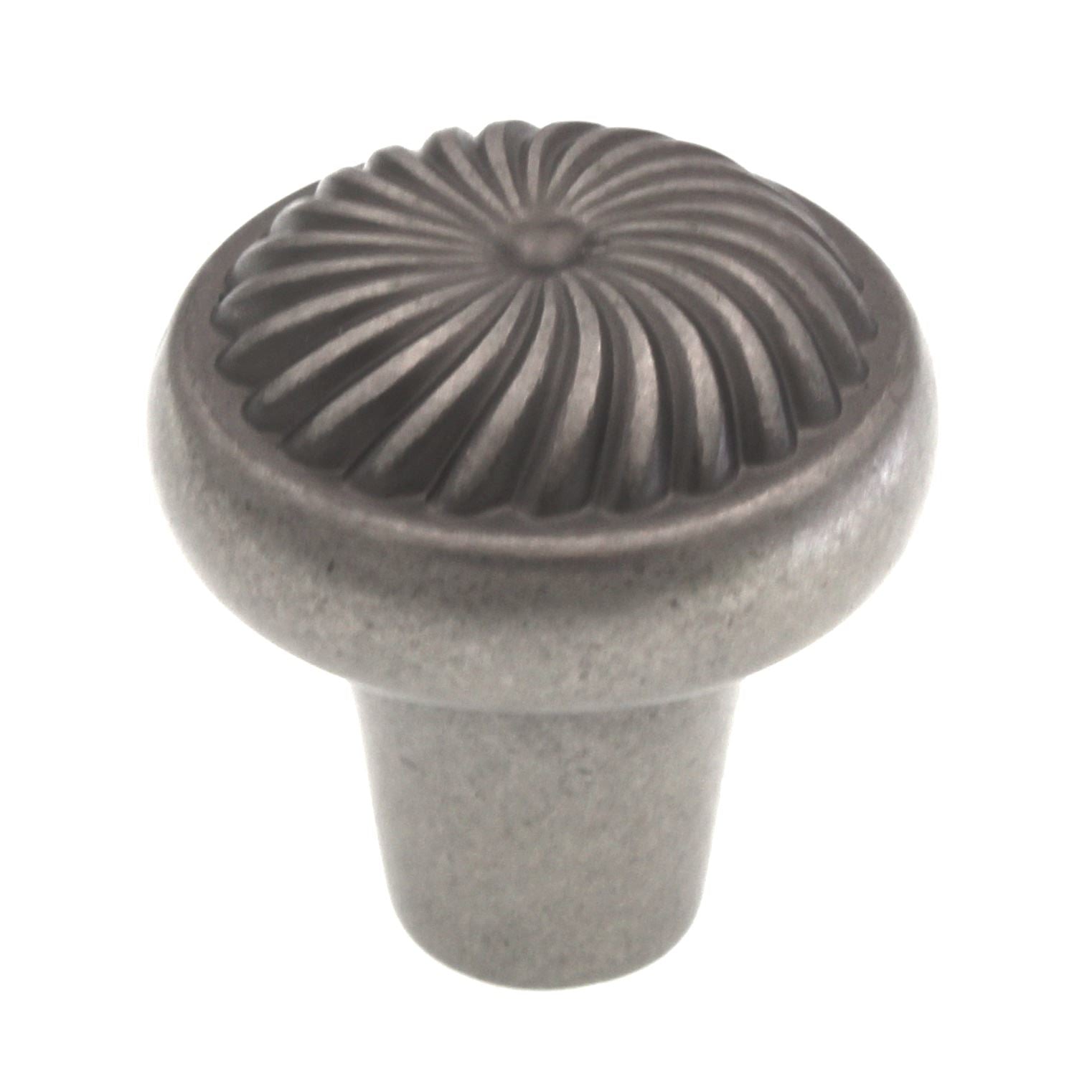 Amerock Cyprus 1 1/4" Weathered Nickel Mushroom Cabinet Knob Pull BP5266-WN