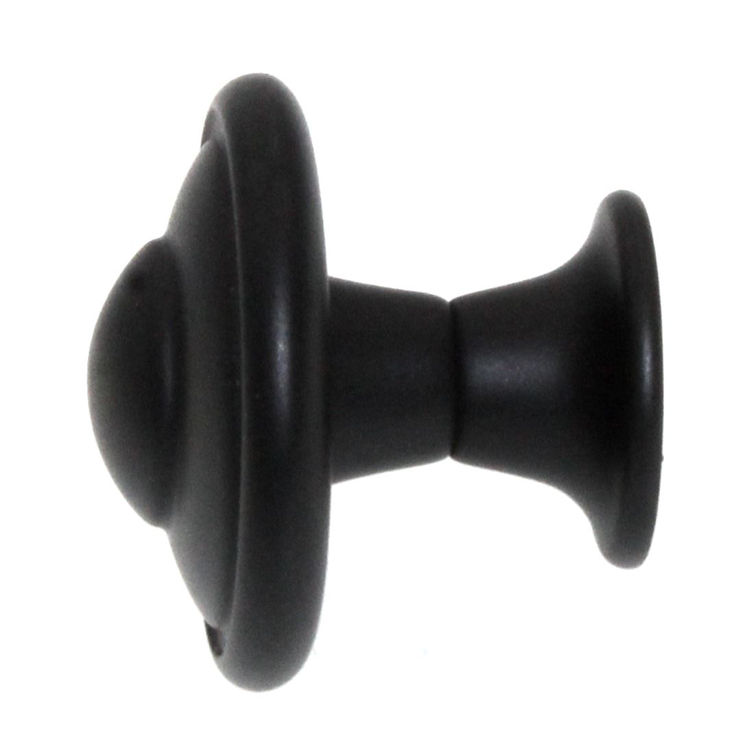 Amerock Everyday Heritage Flat Black 1 3/16" Round Cabinet Knob BP53002-FB