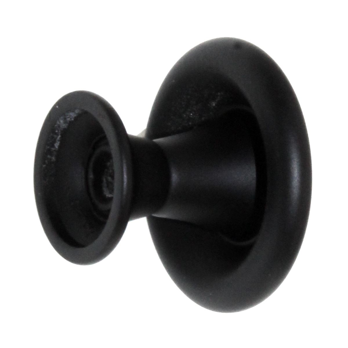 Amerock Everyday Heritage Flat Black 1 3/16" Round Cabinet Knob BP53002-FB