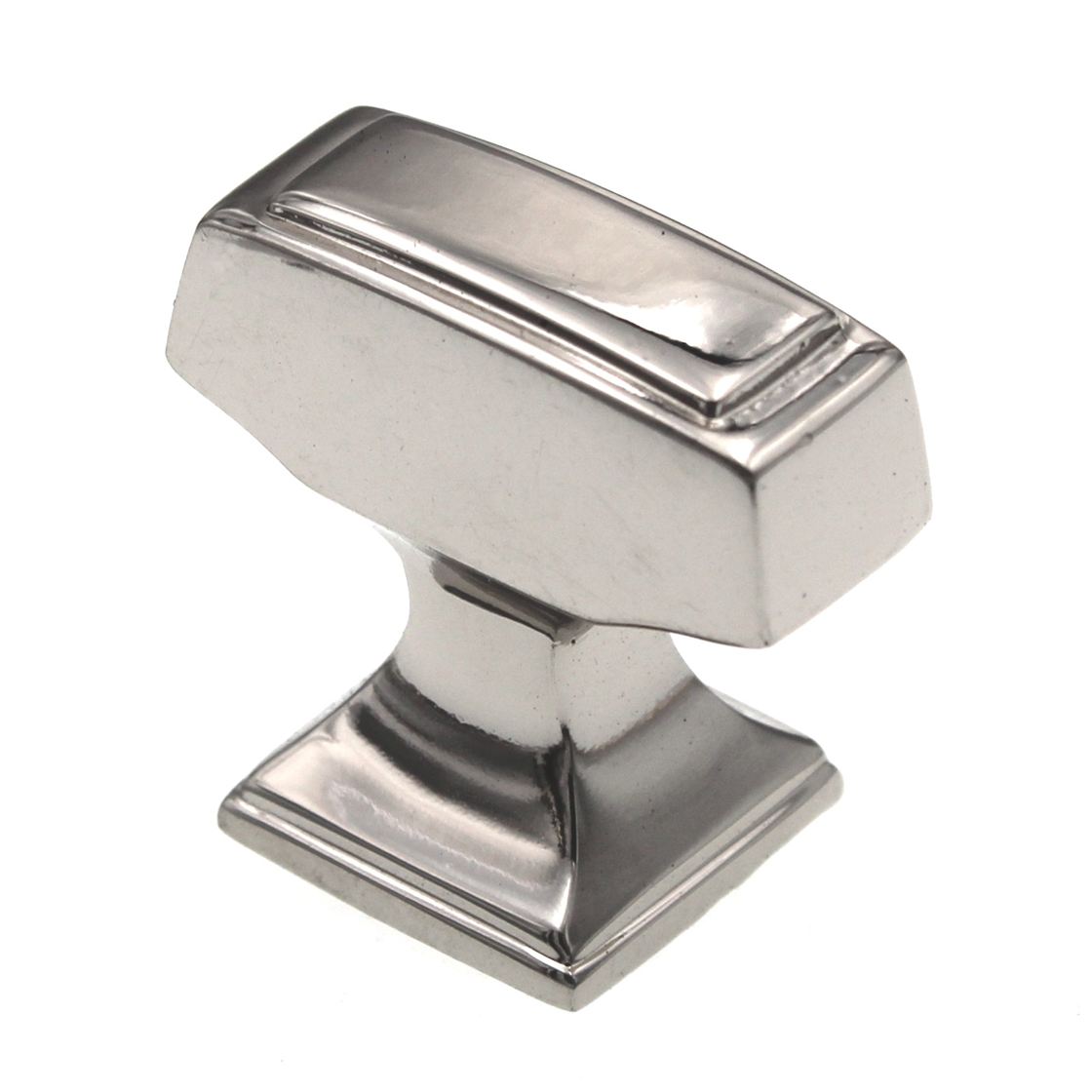 Amerock Mulholland 1 1/4" Rectangle Cabinet Knob Polished Nickel BP53029PN