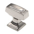 Amerock Mulholland 1 1/4" Rectangle Cabinet Knob Polished Nickel BP53029PN
