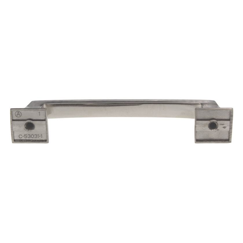 Amerock Mulholland 3 3/4" (96mm) Ctr Cabinet Arch Pull Polished Nickel BP53031PN