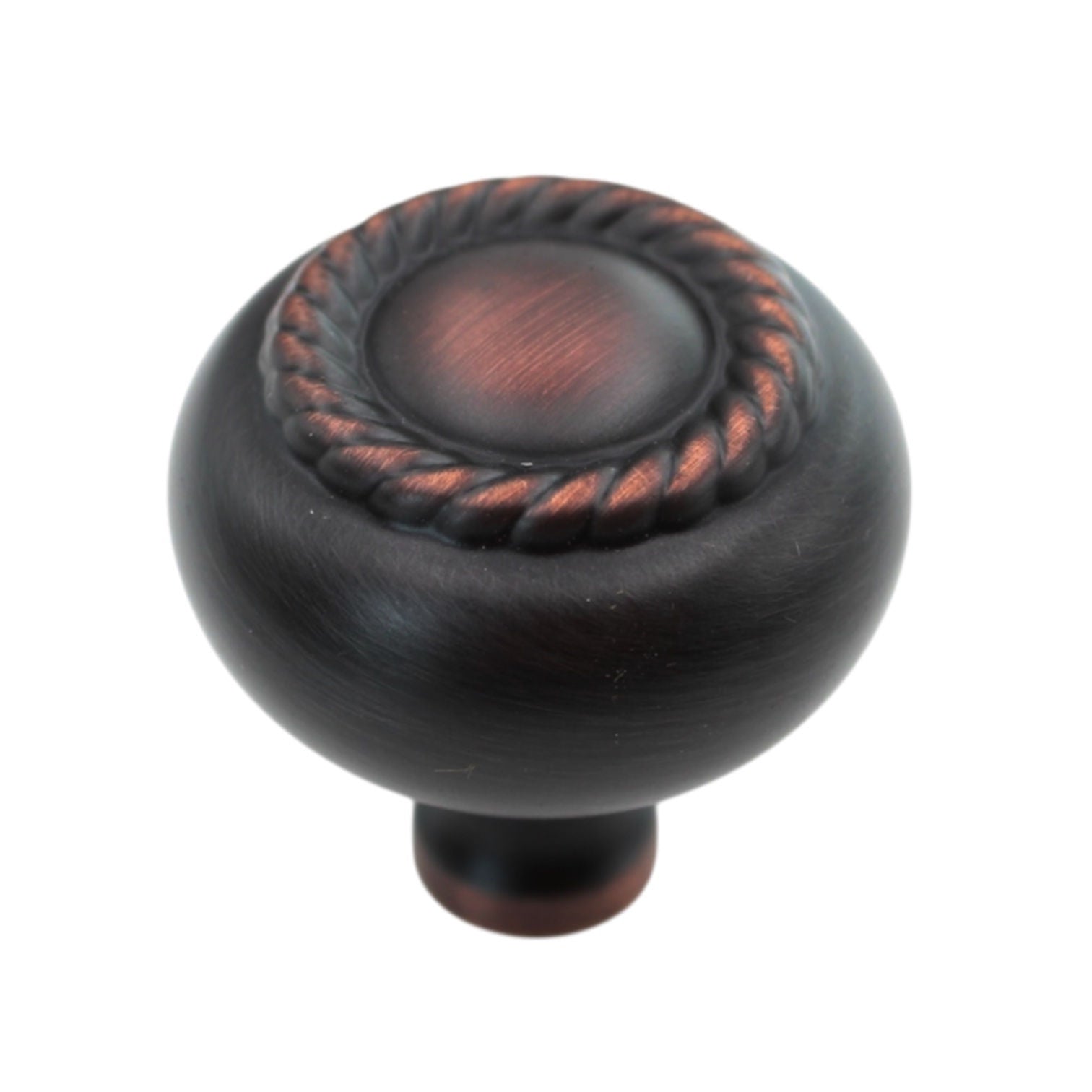 Amerock Everyday Heritage Oil-Rubbed Bronze 1 1/4" Rope Cabinet Knob BP53471ORB