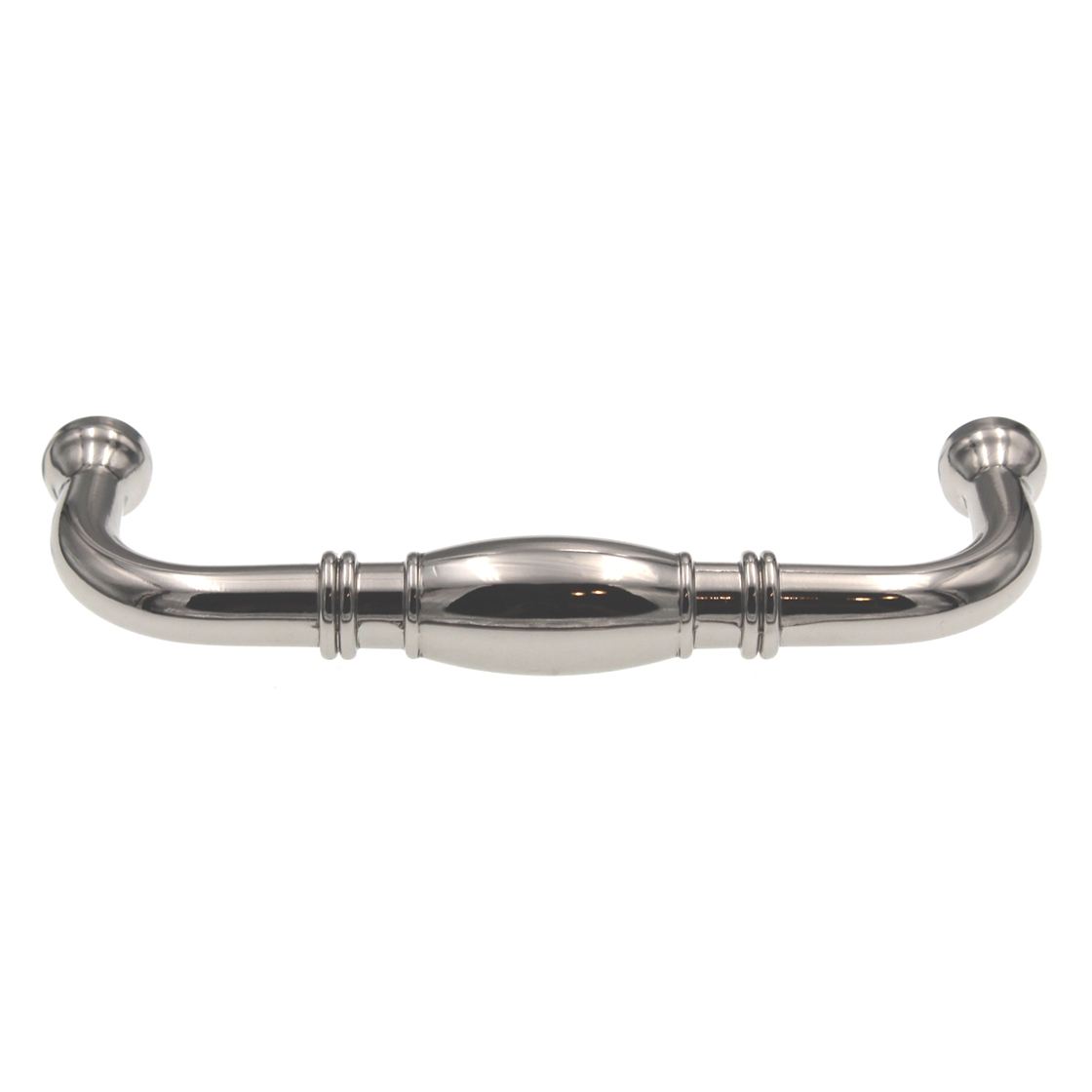 Amerock Granby 3 3/4" (96mm) Ctr Cabinet Arch Pull Polished Nickel BP55243PN