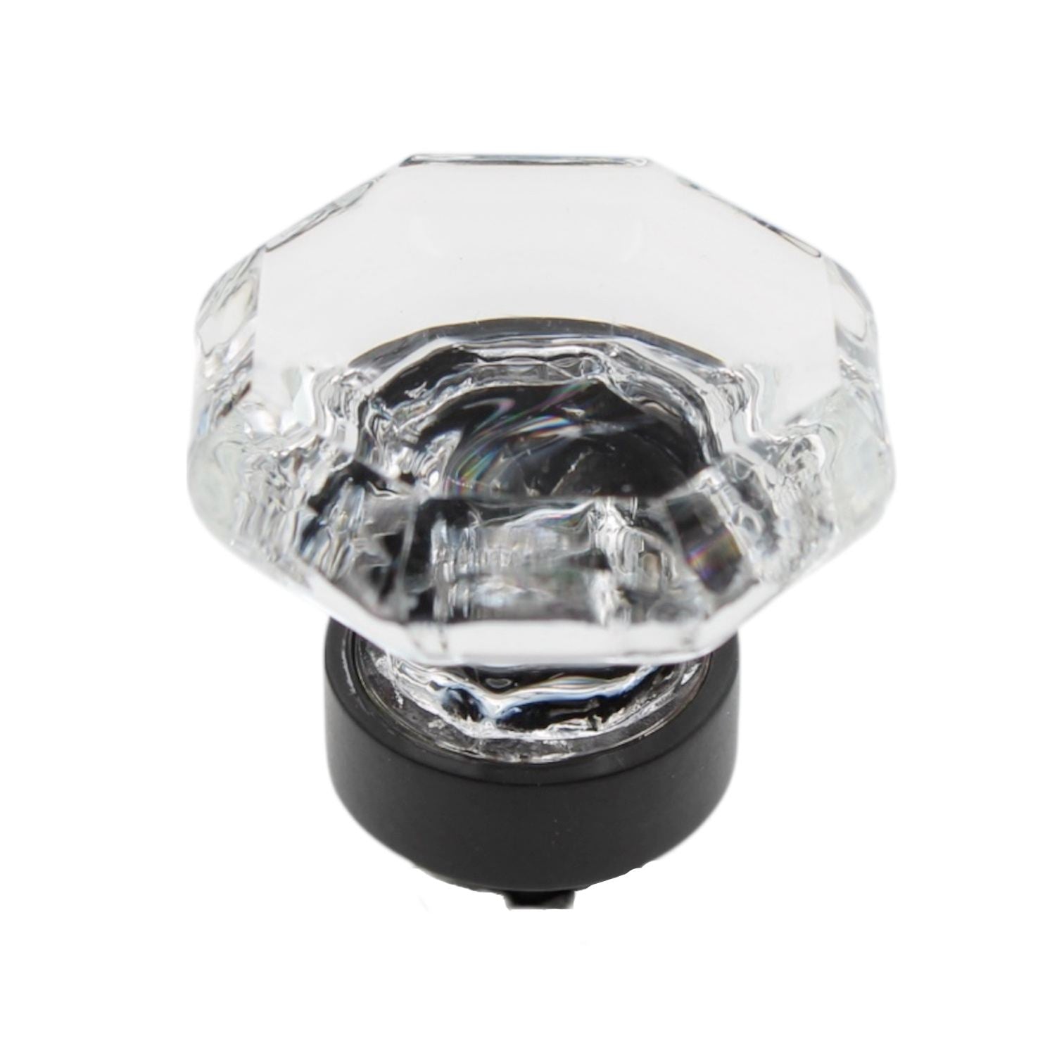 Amerock 1 5/16" Octagon Cabinet Knob Clear Black Bronze BP55268CBBR