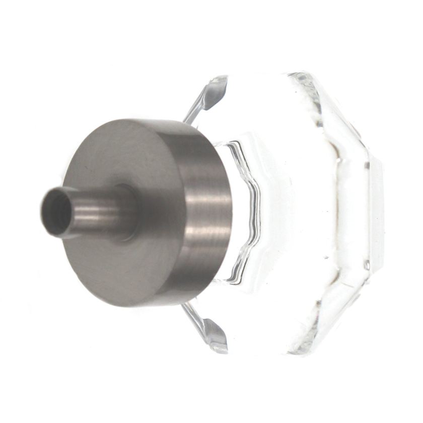 Amerock Classics 1 5/16" Octagon Cabinet Knob Clear Satin Nickel BP55268CG10