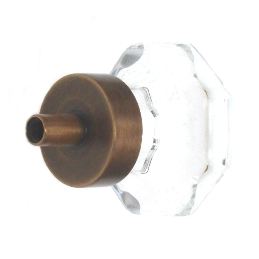 Amerock Classics 1 5/16" Octagon Cabinet Knob Clear Gilded Bronze BP55268CGB