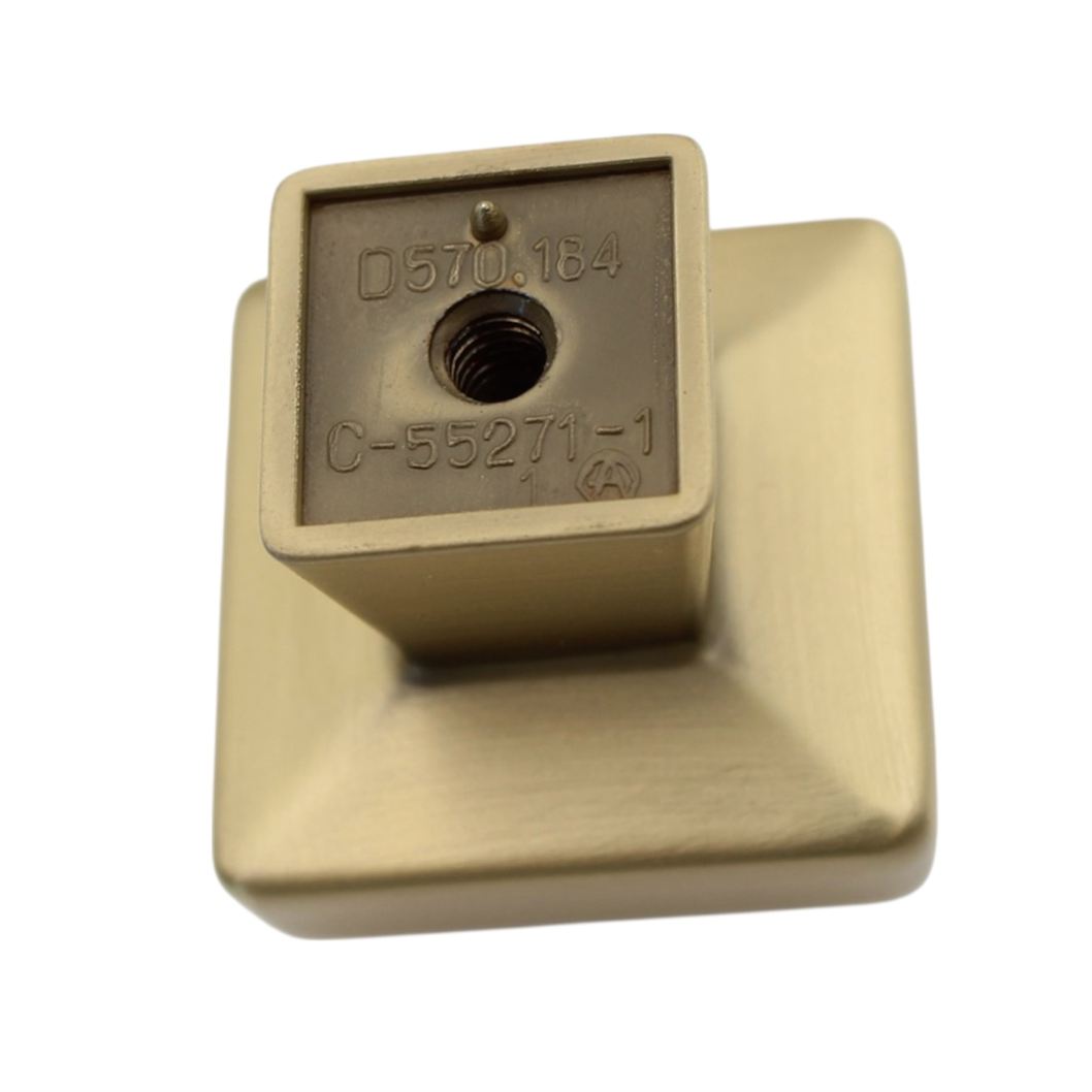 Amerock Blackrock Golden Champagne 1 3/16" Square Cabinet Knob BP55271BBZ