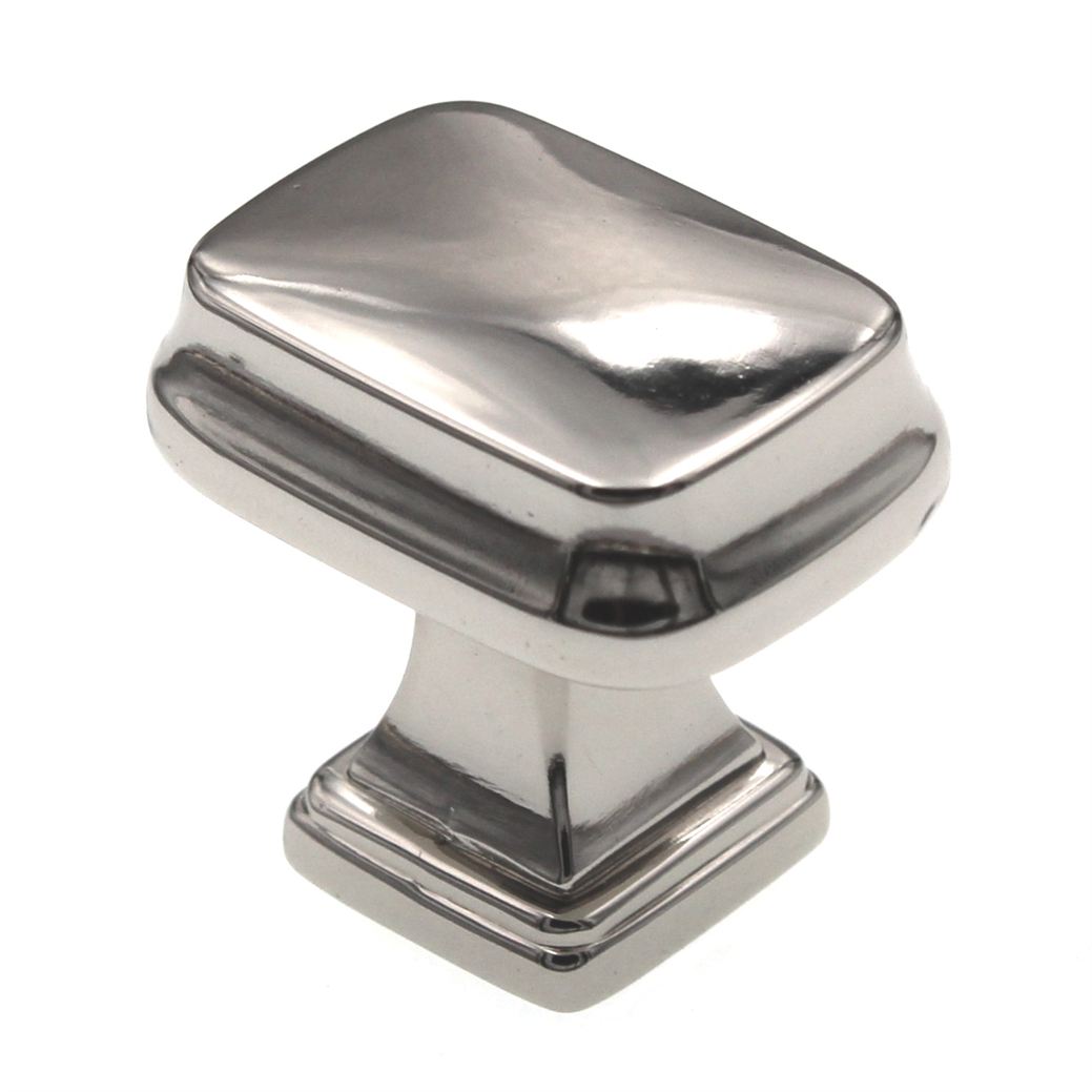 Amerock Revitalize 1 1/4" Rectangle Cabinet Knob Polished Nickel BP55340PN