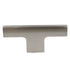 Amerock Riva Satin Nickel 2 1/2" T-Bar Smooth Cabinet Knob BP55361-G10