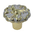 Vintage Amerock Provincial Ivory Gold 1" Round Cabinet Knob BP592-BW