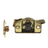 Amerock BP7045-3 Bright Brass Steel Window Cam Sash Lock