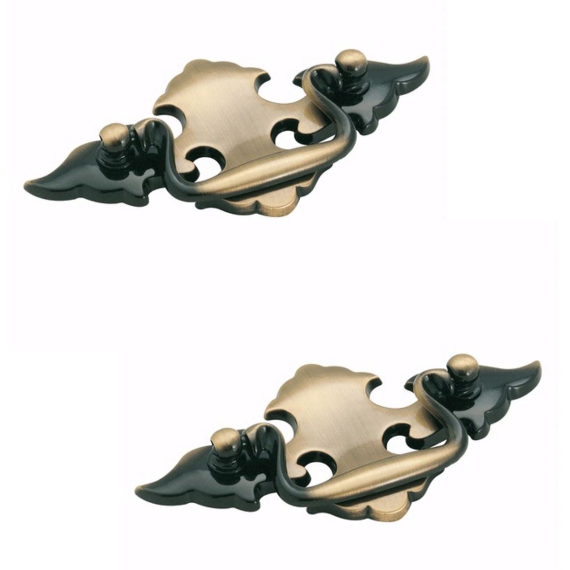 2 Pack BP70612-AE Antique Brass 2 1/2"cc Cabinet Bail Pull Handles Amerock