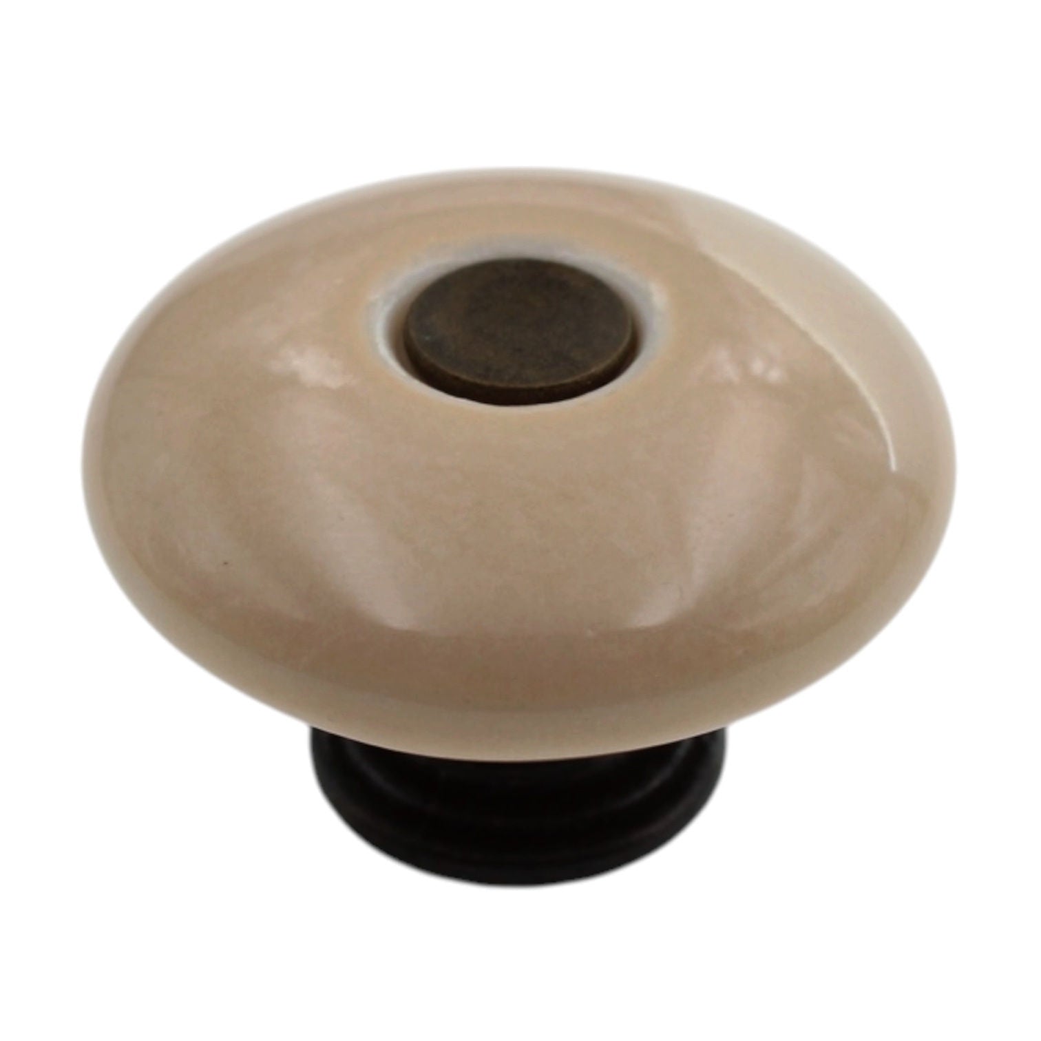 Amerock Traditional Classics Almond 1 1/4" Round Cabinet Knob BP70638-AM