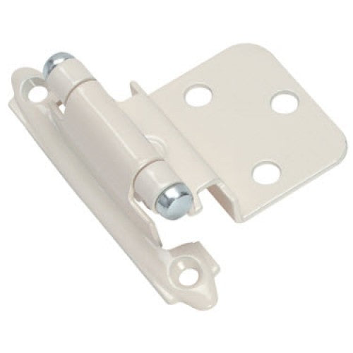 Pair of Amerock BP7128-A Self-Close 3/8" Inset Face Mount Almond Cabinet Hinges