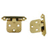 Pair of Amerock Bright Brass Self-Closing Overlay Cabinet Hinges BP7139-3