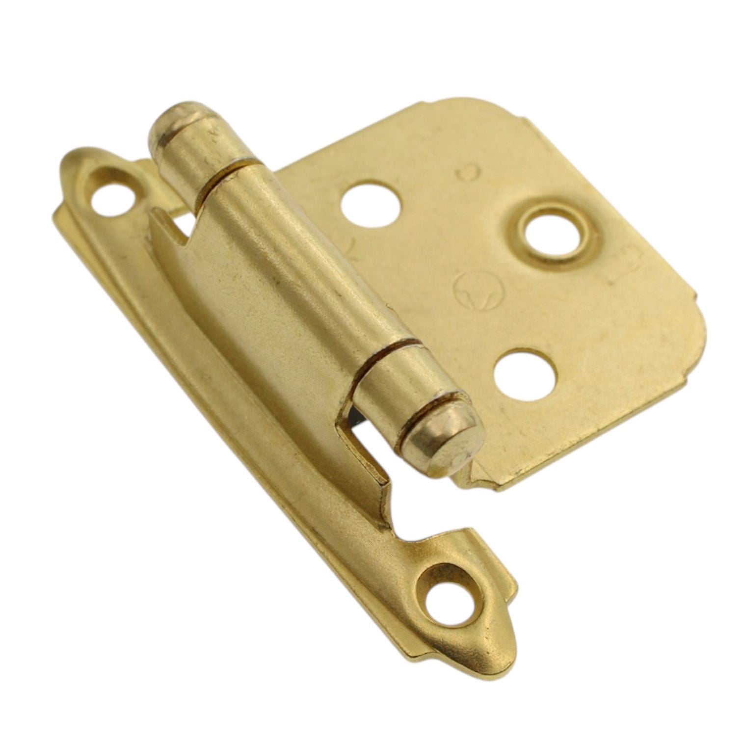Pair of Amerock Bright Brass Self-Closing Overlay Cabinet Hinges BP7139-3
