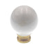Amerock Hardware BP726-30 White Porcelain 1" Cabinet Knob Pulls with Brass Base