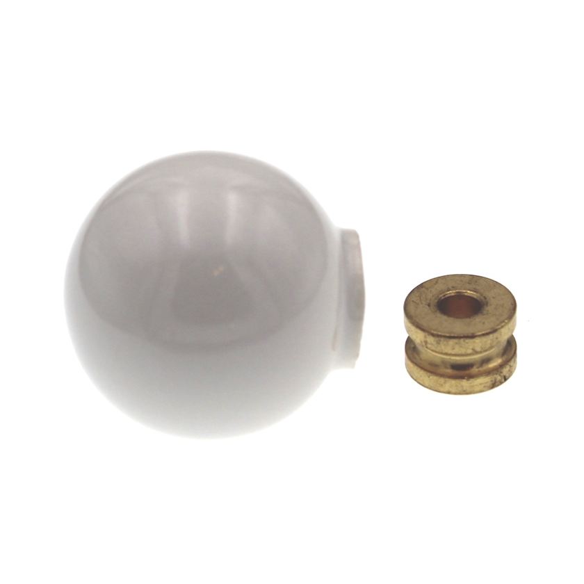 Amerock Hardware BP727-30 White Ceramic 1 1/4" Round Cabinet Knob Pulls