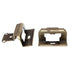 Pair of Amerock Burnished Brass Full Wrap Hinges 1/2" Overlay Self-Closing BP7541-BB