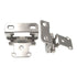 Pair of Amerock Satin Nickel Partial Wrap 1/2" Overlay Cabinet Hinges BP7550-G10