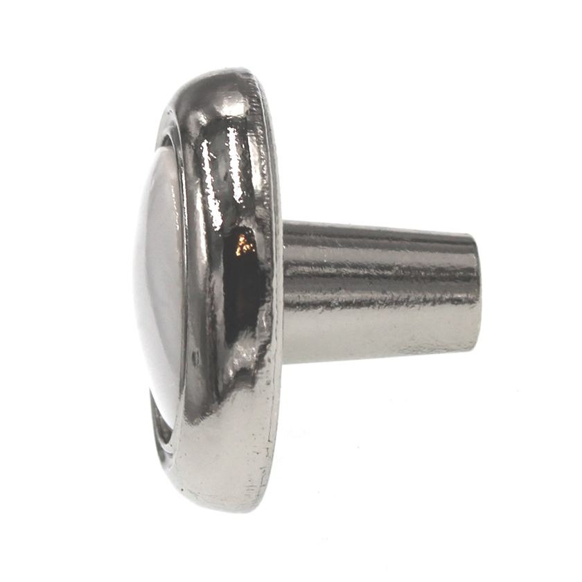Amerock BP76244-26W Polished Chrome 1 1/4" Cabinet Knob with White Center
