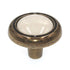 Amerock Allison Antique Brass Light Almond Center 1 1/4" Cabinet Knob BP76244-AB
