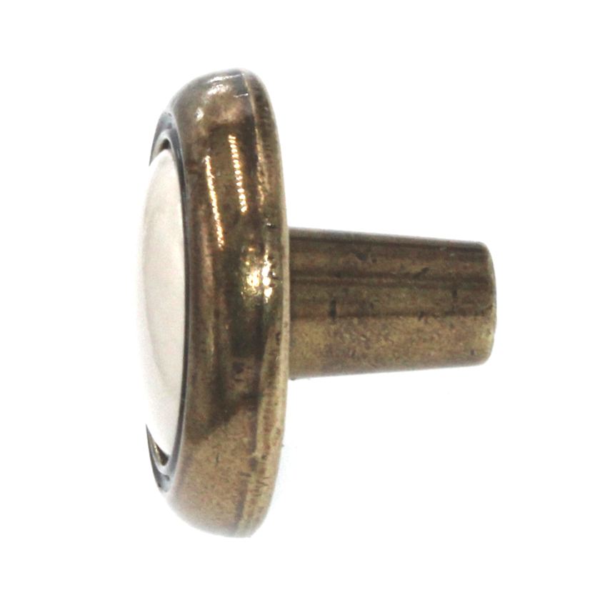 Amerock Allison Antique Brass Light Almond Center 1 1/4" Cabinet Knob BP76244-AB